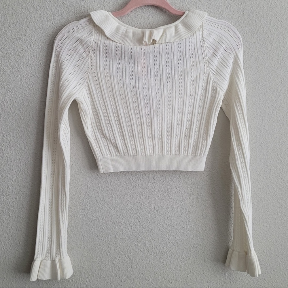 For Love And Lemons Camille Cardigan Sweatshirt - Picture 2 of 2
